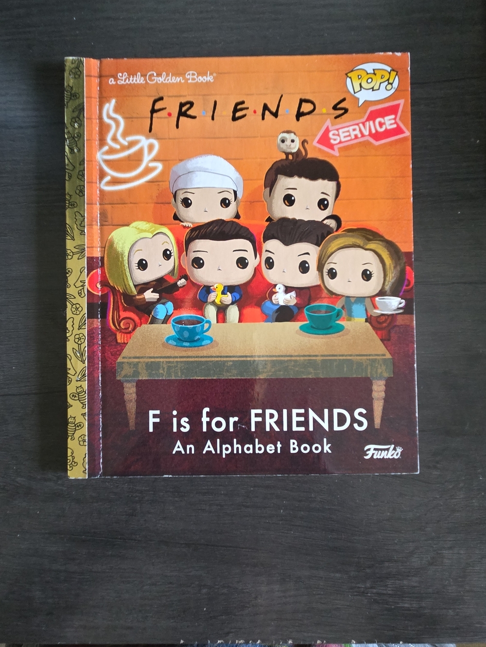 Funko F is for FRIENDS Orange Hardcover Alphabet Book
